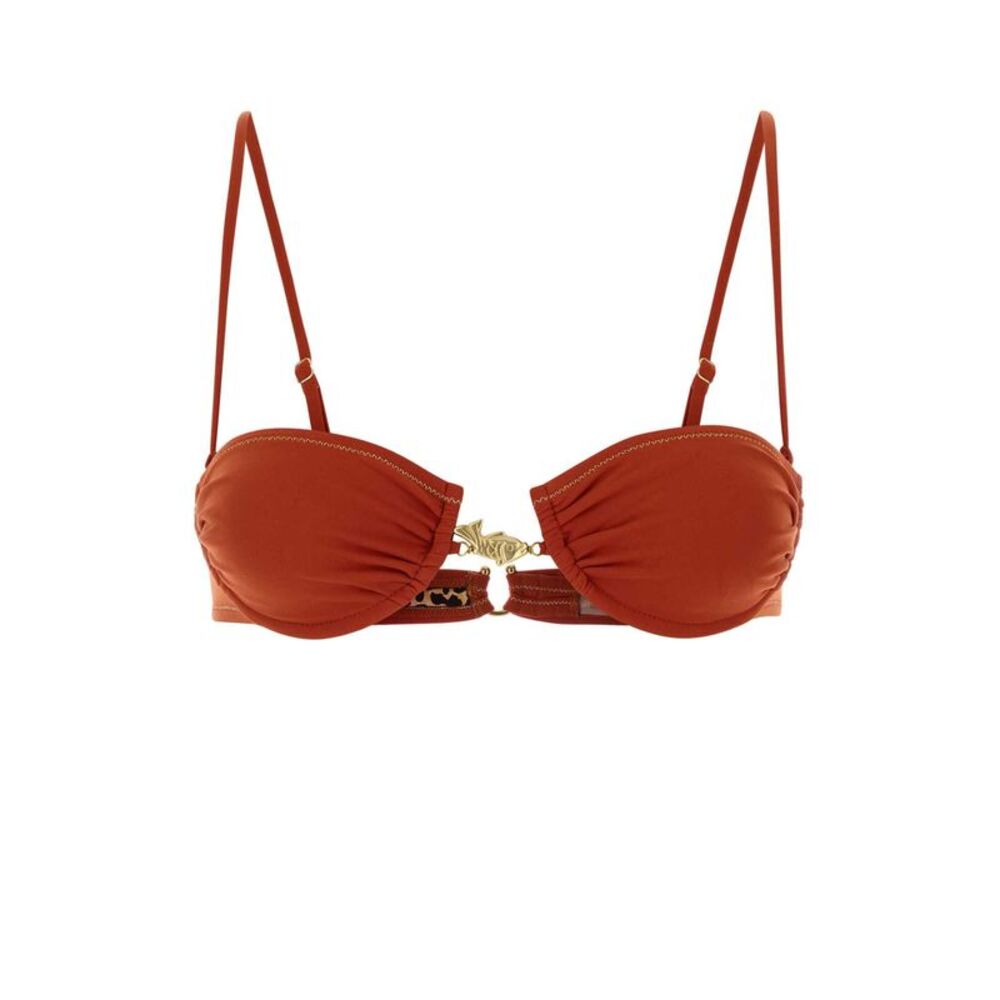 Reina Olga Women Coral Stretch Nylon Hammond 2.0 Bikini Top